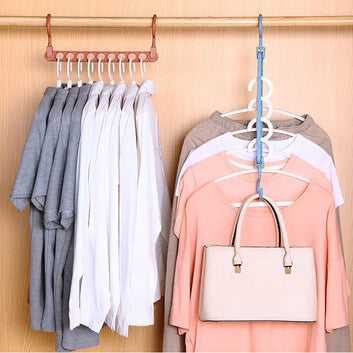 9-Hole Magic Clothes Hanger for Closet Organization VibelyDrop