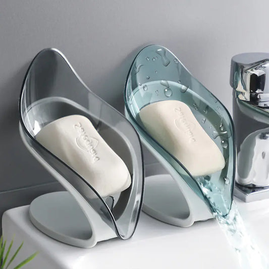 Creative Leaf-Shaped Soap Holder with Suction Cup VibelyDrop