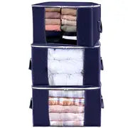 3pcs Quilt Dust Storage Bags for Home Organization VibelyDrop Navy Blue - 1Pcs 50*36*50cm