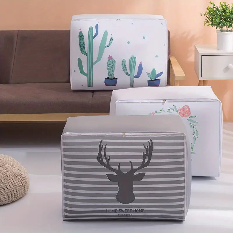 PEVA 3D Waterproof Quilt Storage Bag for Home Organization VibelyDrop