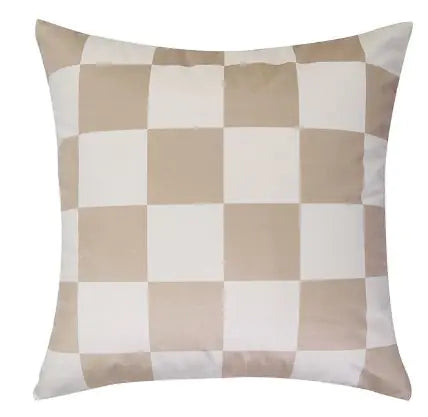 Multicolored Checkered Throw Pillow Cover (1pc) VibelyDrop