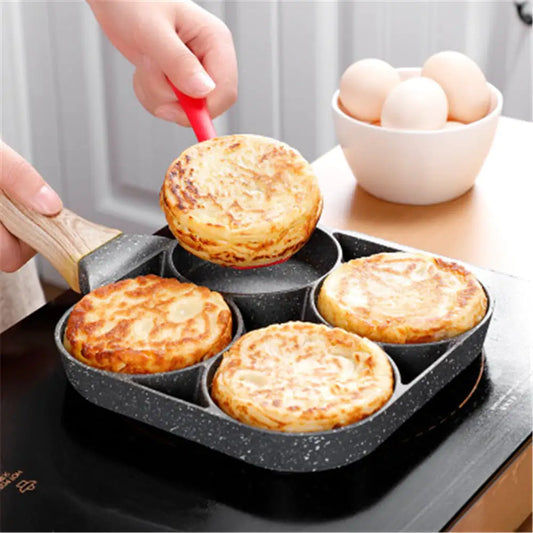 Non-Stick Four Hole Omelette Pan VibelyDrop
