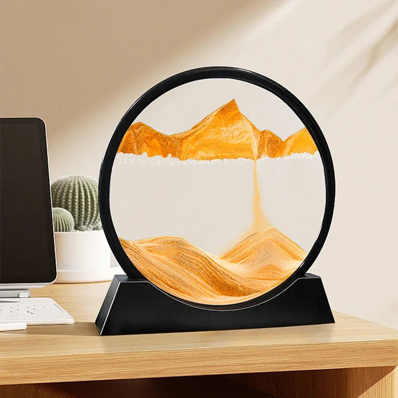 3D Moving Sand Art Hourglass for Home Decor Gift VibelyDrop