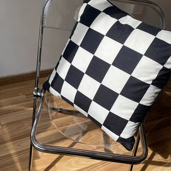 Multicolored Checkered Throw Pillow Cover (1pc) VibelyDrop