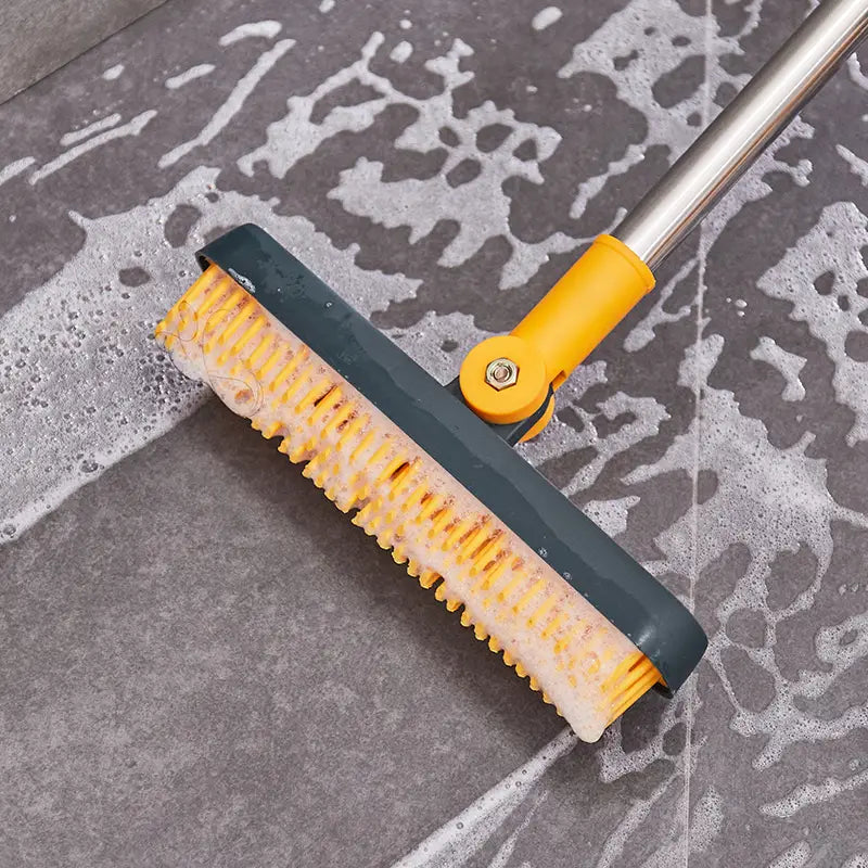 3-in-1 Floor Scrub Brush with Squeegee and Rotating Head VibelyDrop