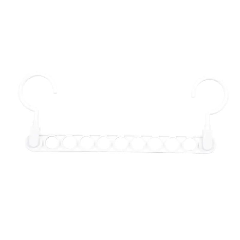 9-Hole Magic Clothes Hanger for Closet Organization VibelyDrop White