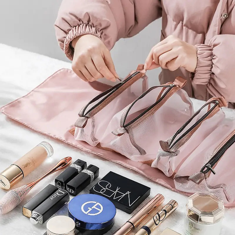 Upgraded Large Capacity Portable Cosmetic Storage Bag VibelyDrop