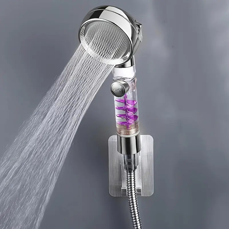 Three-Speed Turbo-Rod Pressurized Shower Head VibelyDrop