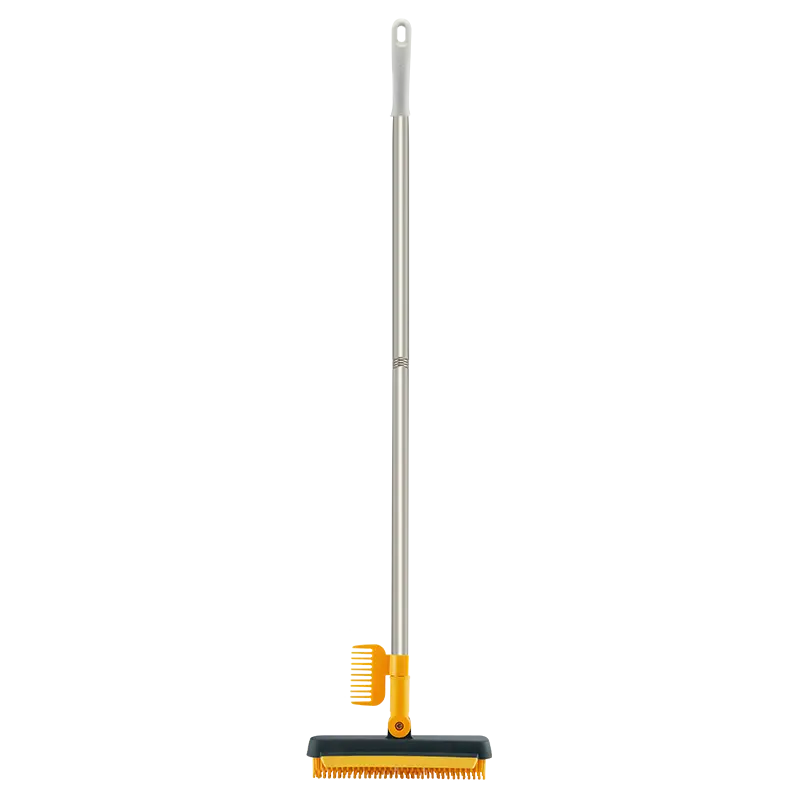 3-in-1 Floor Scrub Brush with Squeegee and Rotating Head VibelyDrop