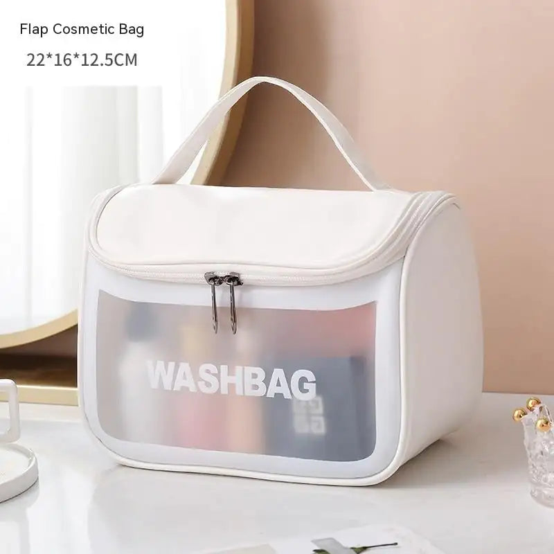 Portable Large Capacity Wash Bag for Travel VibelyDrop White / 22x16x12.5cm