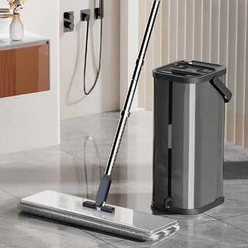 SWIFTIRON Stainless Steel Flat Mop & Bucket Set VibelyDrop