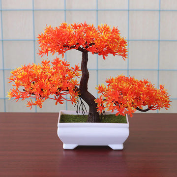 Decorative Artificial Bonsai Plant VibelyDrop Orange