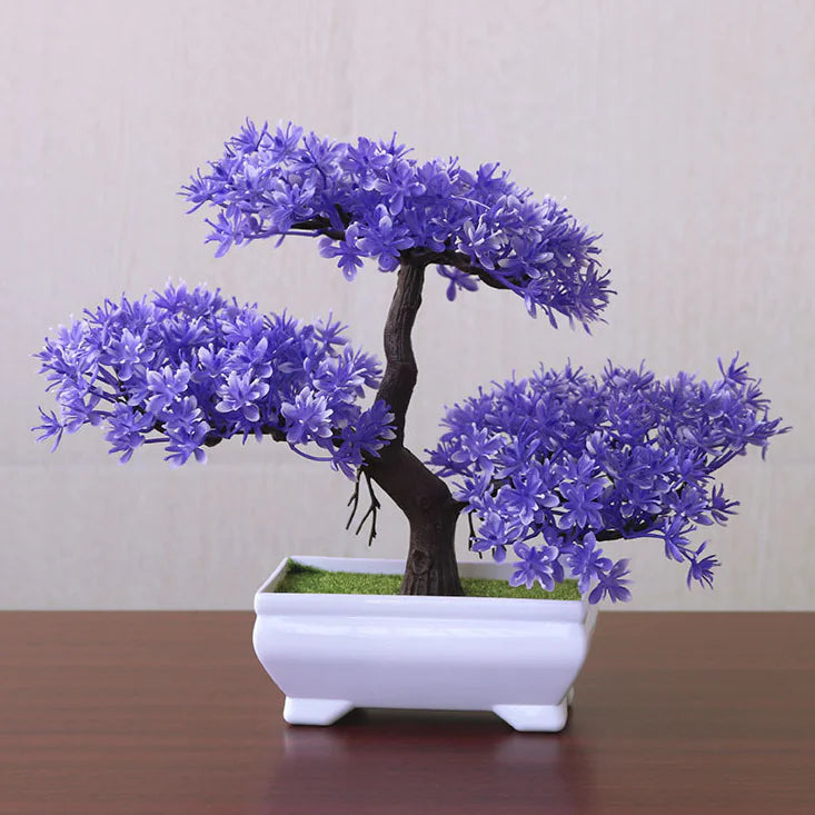Decorative Artificial Bonsai Plant VibelyDrop Purple
