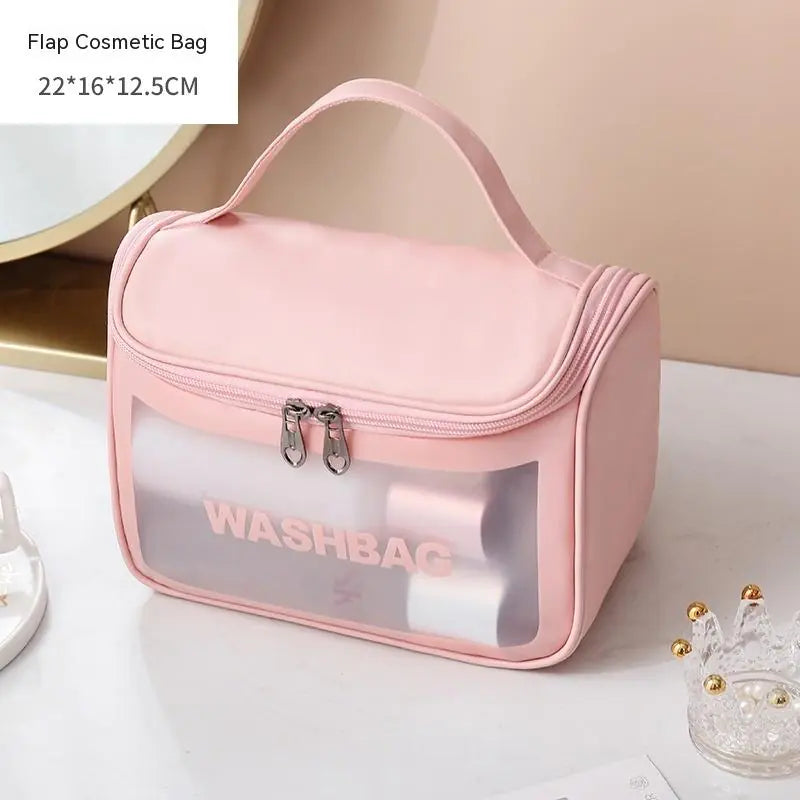 Portable Large Capacity Wash Bag for Travel VibelyDrop Pink / 22x16x12.5cm