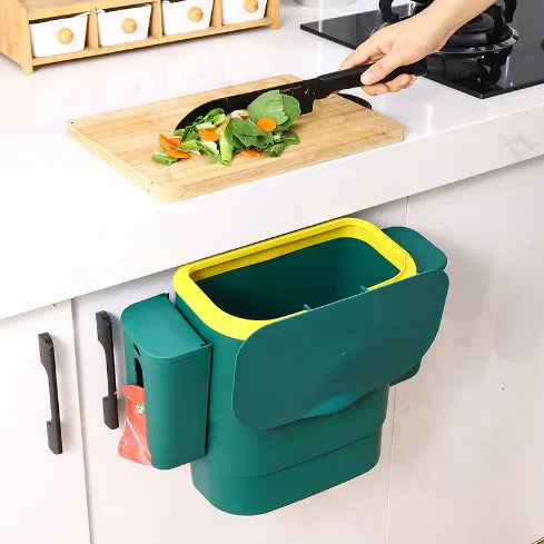 Retractable Wall-Mounted Trash Can with Lid VibelyDrop
