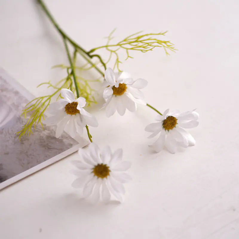 Creative Desktop Flower Arrangement Vase for Home Decor VibelyDrop Little Daisy-White